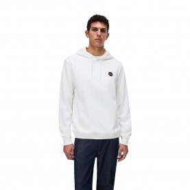 Суичър Napapijri B-Badge hoodie - White (White Heron) суичър,мъжки,пуловери,napapijri,b,badge,hoodie,white,(white,heron)