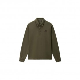 дамски,блузи,с,яка,мъжки,блузи,с,яка,napapijri,badge,long,sleeve,polo,green,(olive,night)