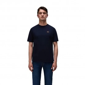 Тениска Napapijri Badge short sleeve T-shirt - Blue (Blu Marine) тениска,мъжки,тениски,дамски,тениски,napapijri,badge,short,sleeve,t,shirt,blue,(blu,marine)