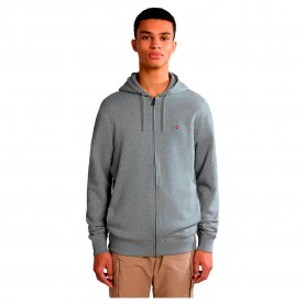Блуза Napapijri Balis Summer full zip sweatshirt - Grey (Medium Grey Melange) блуза,мъжки,пуловери,napapijri,balis,summer,full,zip,sweatshirt,grey,(medium,grey,melange)