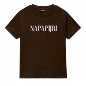 тениска,мъжки,тениски,дамски,тениски,napapijri,bliss,short,sleeve,t,shirt,brown,(demitasse)