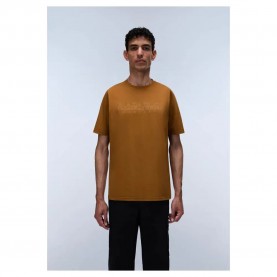 Тениска Napapijri Bollo 3 short sleeve T-shirt - Brown (Rubber) тениска,мъжки,тениски,дамски,тениски,napapijri,bollo,3,short,sleeve,t,shirt,brown,(rubber)