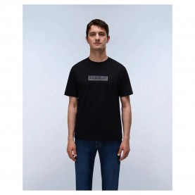 Тениска Napapijri Box Logo short sleeve T-shirt - Black (Black Beauty) тениска,мъжки,тениски,дамски,тениски,napapijri,box,logo,short,sleeve,t,shirt,black,(black,beauty)