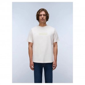 Тениска Napapijri Box Logo short sleeve T-shirt - White (White Whisper) тениска,мъжки,тениски,дамски,тениски,napapijri,box,logo,short,sleeve,t,shirt,white,(white,whisper)