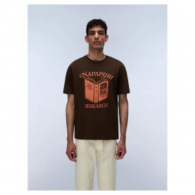 тениска,мъжки,тениски,дамски,тениски,napapijri,cabin,short,sleeve,t,shirt,brown,(demitasse)