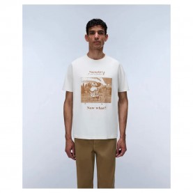 Тениска Napapijri Cabin short sleeve T-shirt - White (White Whisper) тениска,мъжки,тениски,дамски,тениски,napapijri,cabin,short,sleeve,t,shirt,white,(white,whisper)