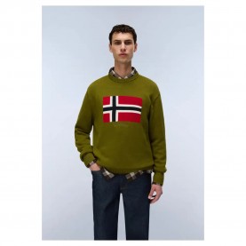 Блуза Napapijri D-Mura C sweater - Green (Avocado) блуза,мъжки,пуловери,дамски,пуловери,napapijri,d,mura,c,sweater,green,(avocado)