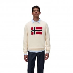 Блуза Napapijri D-Mura C sweater - Beige (Beige Dimity) блуза,мъжки,пуловери,дамски,пуловери,napapijri,d,mura,c,sweater,beige,(beige,dimity)
