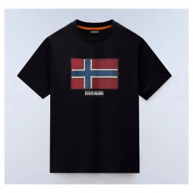 тениска,мъжки,тениски,дамски,тениски,napapijri,flag,tiki,short,sleeve,t,shirt,black,(black,beauty)