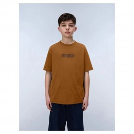 тениска,мъжки,тениски,дамски,тениски,napapijri,new,box,logo,short,sleeve,t,shirt,brown,(rubber)