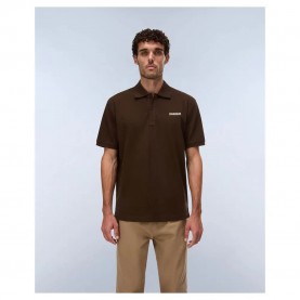 Napapijri Small Box short sleeve polo - Brown (Demitasse) дамски,блузи,с,яка,мъжки,блузи,с,яка,napapijri,small,box,short,sleeve,polo,brown,(demitasse)