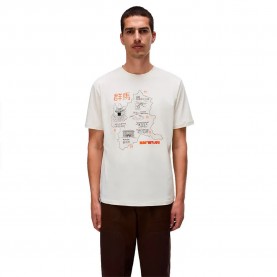 Тениска Napapijri Sunda short sleeve T-shirt - White (Fancy FVA) тениска,мъжки,тениски,дамски,тениски,napapijri,sunda,short,sleeve,t,shirt,white,(fancy,fva)