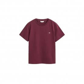 Тениска Gant 4200200 short sleeve T-shirt - Purple (Darkened Wine) тениска,мъжки,тениски,дамски,тениски,gant,4200200,short,sleeve,t,shirt,purple,(darkened,wine)