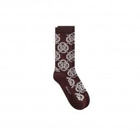 Чорапи Gant 4960278 long socks - Brown (Deep Brown) чорапи,мъжки,чорапи,дамски,чорапи,gant,4960278,long,socks,brown,(deep,brown)