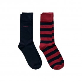 Чорапи Gant 9960261 long socks 2 pairs - Red / Black (Plumped Red) чорапи,мъжки,чорапи,дамски,чорапи,gant,9960261,long,socks,2,pairs,red,black,(plumped,red)