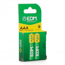 Edm Eco-Series AAA-HR03 950 mAh rechargeable batteries 2 units - Green (Multicolor) батерии,edm,eco,series,aaa,hr03,950,mah,rechargeable,batteries,2,units,green,(multicolor)