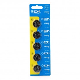 Edm Max-Pro Lithium CR2032 3V button battery 5 units - Clear (Silver) батерии,edm,max,pro,lithium,cr2032,3v,button,battery,5,units,clear,(silver)