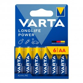 Varta Longlife Power AA-LR06 alkaline batteries 6 units - Clear (Multicolor) батерии,varta,longlife,power,aa,lr06,alkaline,batteries,6,units,clear,(multicolor)