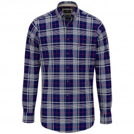 Риза с дълъг ръкав Fynch hatton 16108830 long sleeve shirt - Blue (Navy) риза,с,дълъг,ръкав,дамски,ризи,мъжки,ризи,fynch,hatton,16108830,long,sleeve,shirt,blue,(navy)