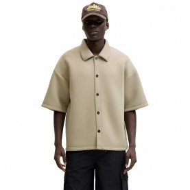 Риза с къс ръкав Jack & jones Biarritz Scuba short sleeve shirt - Beige (Crockery) риза,с,къс,ръкав,дамски,ризи,мъжки,ризи,jack,&,jones,biarritz,scuba,short,sleeve,shirt,beige,(crockery)
