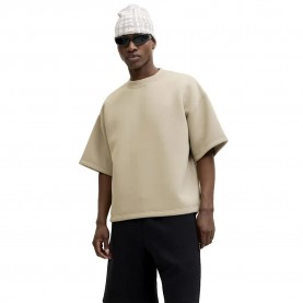 Риза с къс ръкав Jack & jones Biarritz Scuba short sleeve sweatshirt - Beige (Crockery) риза,с,къс,ръкав,мъжки,пуловери,jack,&,jones,biarritz,scuba,short,sleeve,sweatshirt,beige,(crockery)