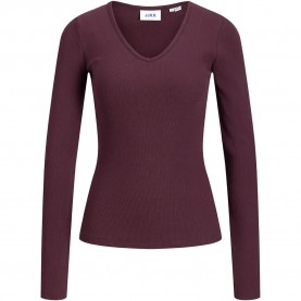 Тениска Jack & jones Freya Straight Fit JJXX Long Sleeve V Neck T-Shirt - Purple (Winetasting) тениска,мъжки,тениски,дамски,тениски,jack,&,jones,freya,straight,fit,jjxx,long,sleeve,v,neck,t,shirt,purple,(winetasting)