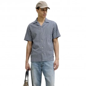 Риза с къс ръкав Jack & jones Levi Dobby Premium short sleeve shirt - Blue (Pageant Blue) риза,с,къс,ръкав,дамски,ризи,мъжки,ризи,jack,&,jones,levi,dobby,premium,short,sleeve,shirt,blue,(pageant,blue)