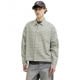 Карирана риза Jack & jones Savona Austin Dobby long sleeve shirt - Green (Odyssey Grey / Checks) карирана,риза,дамски,ризи,мъжки,ризи,jack,&,jones,savona,austin,dobby,long,sleeve,shirt,green,(odyssey,grey,checks)