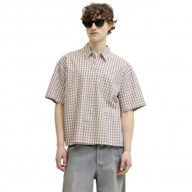 Карирана риза Jack & jones Savona Austin short sleeve shirt - Beige (Antique White / Checks) карирана,риза,дамски,ризи,мъжки,ризи,jack,&,jones,savona,austin,short,sleeve,shirt,beige,(antique,white,checks)