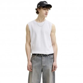 Тениска Jack & jones Savona sleeveless T-shirt - White (Bright White) тениска,мъжки,тениски,дамски,тениски,jack,&,jones,savona,sleeveless,t,shirt,white,(bright,white)