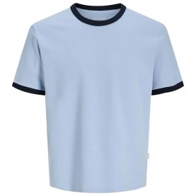 Тениска Jack & jones Savona Ringer Plus Size short sleeve T-shirt - Blue (Cashmere Blue) тениска,мъжки,тениски,дамски,тениски,jack,&,jones,savona,ringer,plus,size,short,sleeve,t,shirt,blue,(cashmere,blue)