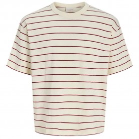 Тениска Jack & jones Savona Stripe Plus Size short sleeve T-shirt - White (Antique White) тениска,мъжки,тениски,дамски,тениски,jack,&,jones,savona,stripe,plus,size,short,sleeve,t,shirt,white,(antique,white)
