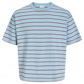 Тениска Jack & jones Savona Stripe Plus Size short sleeve T-shirt - Blue (Cashmere Blue) тениска,мъжки,тениски,дамски,тениски,jack,&,jones,savona,stripe,plus,size,short,sleeve,t,shirt,blue,(cashmere,blue)