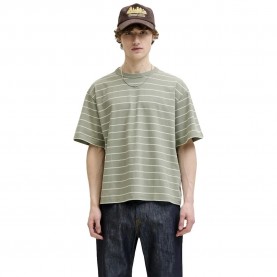 Тениска Jack & jones Savona Stripe short sleeve T-shirt - Green (Seagrass) тениска,мъжки,тениски,дамски,тениски,jack,&,jones,savona,stripe,short,sleeve,t,shirt,green,(seagrass)