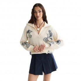 Блуза Scotch & soda U9B01610T v neck sweater - Beige (Eggnog) блуза,мъжки,пуловери,дамски,пуловери,scotch,&,soda,u9b01610t,v,neck,sweater,beige,(eggnog)
