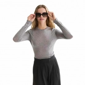 Тениска Scotch & soda U9B01753T long sleeve T-shirt - Grey (Grey Melange) тениска,мъжки,тениски,дамски,тениски,scotch,&,soda,u9b01753t,long,sleeve,t,shirt,grey,(grey,melange)