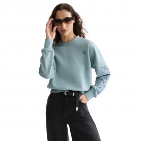 блуза,дамски,блузи,scotch,&,soda,u9e01532t,sweatshirt,blue,grey,(arona)
