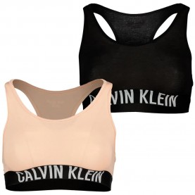 Calvin klein G80G800744 sports bra 2 units - Beige / Black (Ck Black / Spanish Villa) детско,бельо,calvin,klein,g80g800744,sports,bra,2,units,beige,black,(ck,black,spanish,villa)