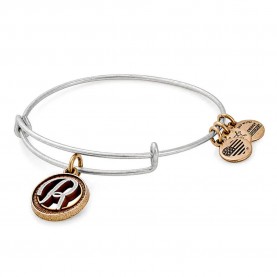 Alex and ani Letter R II bracelet - Silver (Silver / Gold) бижутерия,alex,and,ani,letter,r,ii,bracelet,silver,(silver,gold)