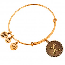 Alex and ani Letter X bracelet - Golden (Gold) бижутерия,alex,and,ani,letter,x,bracelet,golden,(gold)