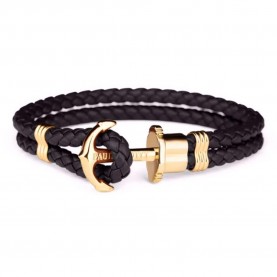 бижутерия,paul,hewitt,ph,l,g,b,m,16,17cm,bracelet,golden,(black)