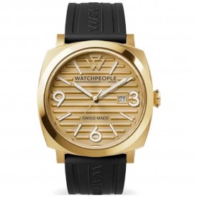 Часовник Watchpeople 700993 45mm 10ATM Quartz Analogical woman watch - Golden (Black / Golden / Mineral) часовник,часовници,watchpeople,700993,45mm,10atm,quartz,analogical,woman,watch,golden,(black,golden,mineral)