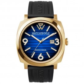 Часовник Watchpeople 700991 45mm 10ATM Quartz Analogical woman watch - Golden (Black / Blue / Mineral) часовник,часовници,watchpeople,700991,45mm,10atm,quartz,analogical,woman,watch,golden,(black,blue,mineral)