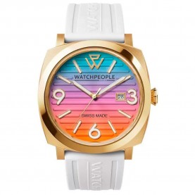 Часовник Watchpeople 700984 45mm 10ATM Quartz Analogical woman watch - Golden (White / Multicolor / Mineral) часовник,часовници,watchpeople,700984,45mm,10atm,quartz,analogical,woman,watch,golden,(white,multicolor,mineral)