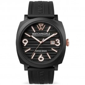 Часовник Watchpeople 700994 45mm 10ATM Quartz Analogical woman watch - Silver (Black / Black / Mineral) часовник,часовници,watchpeople,700994,45mm,10atm,quartz,analogical,woman,watch,silver,(black,black,mineral)