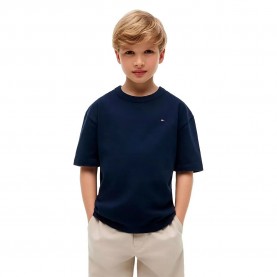 Тениска Tommy hilfiger KB0KB10515 short sleeve T-shirt - Blue (Dark Night Navy) тениска,мъжки,тениски,дамски,тениски,tommy,hilfiger,kb0kb10515,short,sleeve,t,shirt,blue,(dark,night,navy)