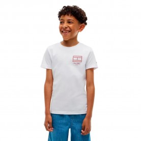тениска,мъжки,тениски,дамски,тениски,tommy,hilfiger,kb0kb10590,short,sleeve,t,shirt,white,(white)