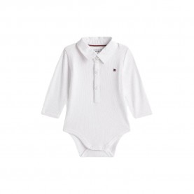 Tommy hilfiger KN0KN01885 Long Sleeve Body - White (White) детски,облекла,за,момчета,детски,облекла,за,момичета,tommy,hilfiger,kn0kn01885,long,sleeve,body,white,(white)