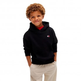 Суичър Tommy hilfiger KS0KS00758 hoodie - Black (Black) суичър,детски,блузи,tommy,hilfiger,ks0ks00758,hoodie,black,(black)