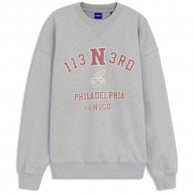 Блуза HUGO Dosthwaite 10280152 BLUE sweatshirt - Grey (Open Grey) блуза,дамски,блузи,hugo,dosthwaite,10280152,blue,sweatshirt,grey,(open,grey)